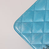 Chanel 2018 Light Blue Iridescent Wallet on Chain - FashioNica