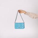 Chanel 2018 Light Blue Iridescent Wallet on Chain - FashioNica