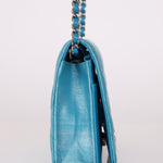 Chanel 2018 Light Blue Iridescent Wallet on Chain - FashioNica