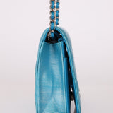 Chanel 2018 Light Blue Iridescent Wallet on Chain - FashioNica