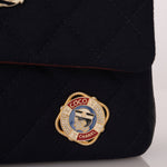 Chanel 2018 Paris - Hamburg Medium Charming Navy Double Flap Bag - FashioNica