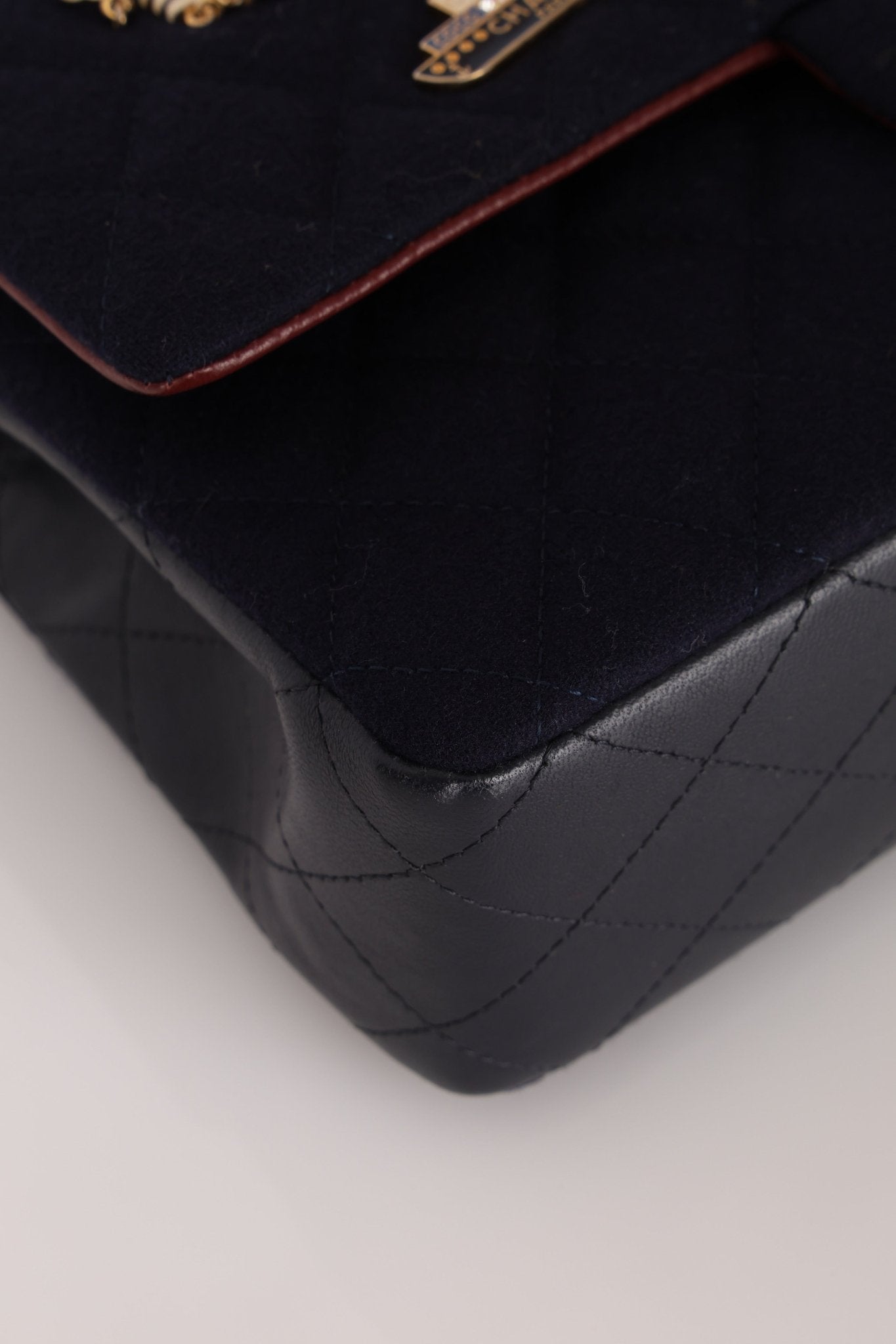 Chanel 2018 Paris - Hamburg Medium Charming Navy Double Flap Bag - FashioNica