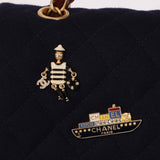 Chanel 2018 Paris - Hamburg Medium Charming Navy Double Flap Bag - FashioNica