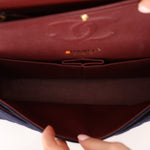 Chanel 2018 Paris - Hamburg Medium Charming Navy Double Flap Bag - FashioNica