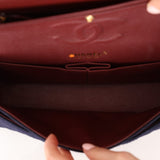 Chanel 2018 Paris - Hamburg Medium Charming Navy Double Flap Bag - FashioNica