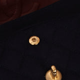 Chanel 2018 Paris - Hamburg Medium Charming Navy Double Flap Bag - FashioNica