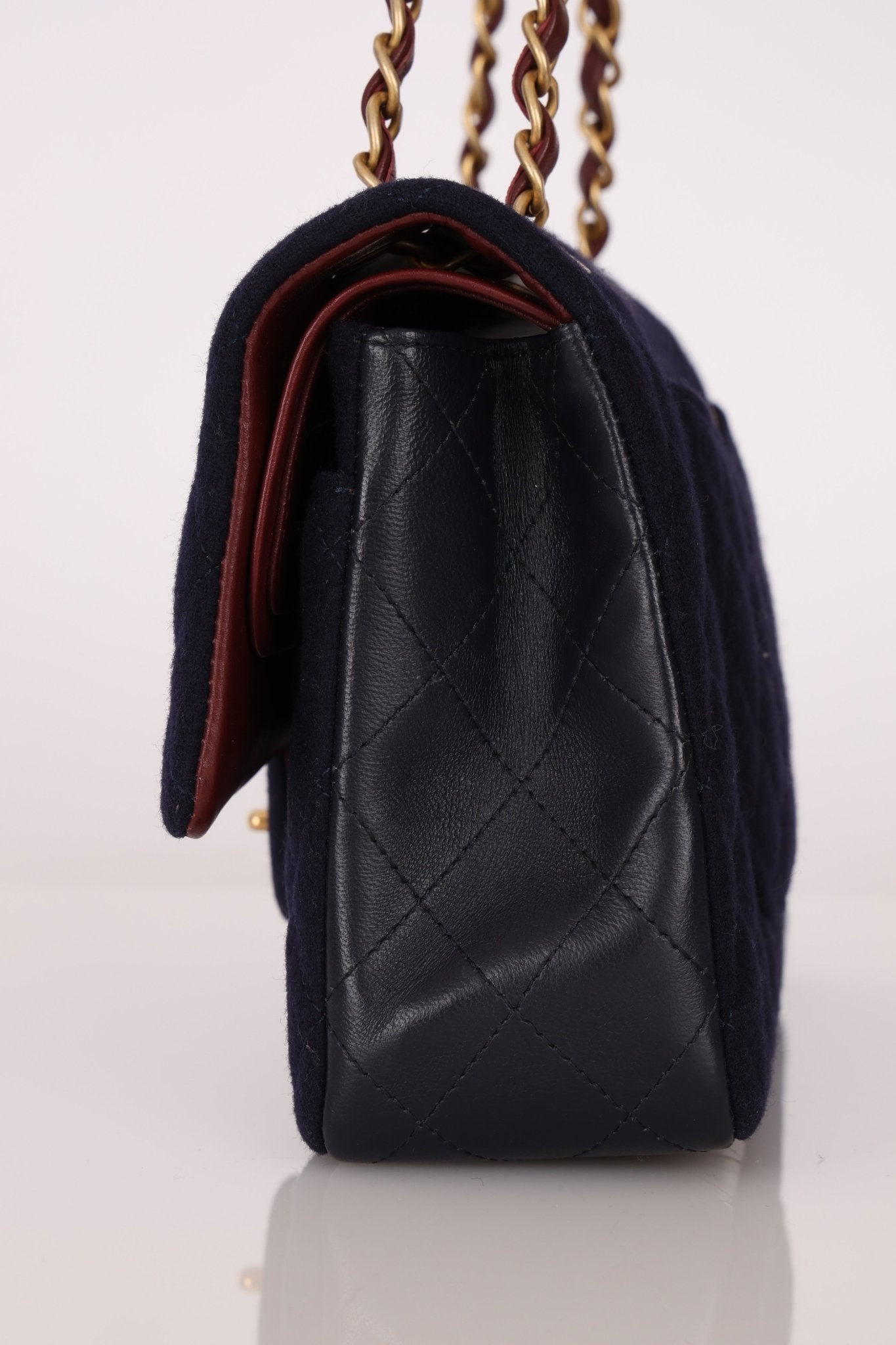 Chanel 2018 Paris - Hamburg Medium Charming Navy Double Flap Bag - FashioNica