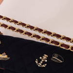 Chanel 2018 Paris - Hamburg Medium Charming Navy Double Flap Bag - FashioNica