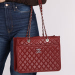 Chanel 2018 Quilted Aged Calfskin Urban Companion Shopper Tote - FashioNica