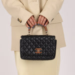 Chanel 2018 Wood Enamel Top Handle Bag - FashioNica