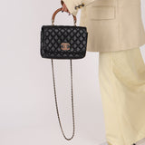 Chanel 2018 Wood Enamel Top Handle Bag - FashioNica