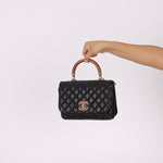 Chanel 2018 Wood Enamel Top Handle Bag - FashioNica