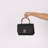 Chanel 2018 Wood Enamel Top Handle Bag - FashioNica