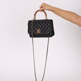 Chanel 2018 Wood Enamel Top Handle Bag - FashioNica