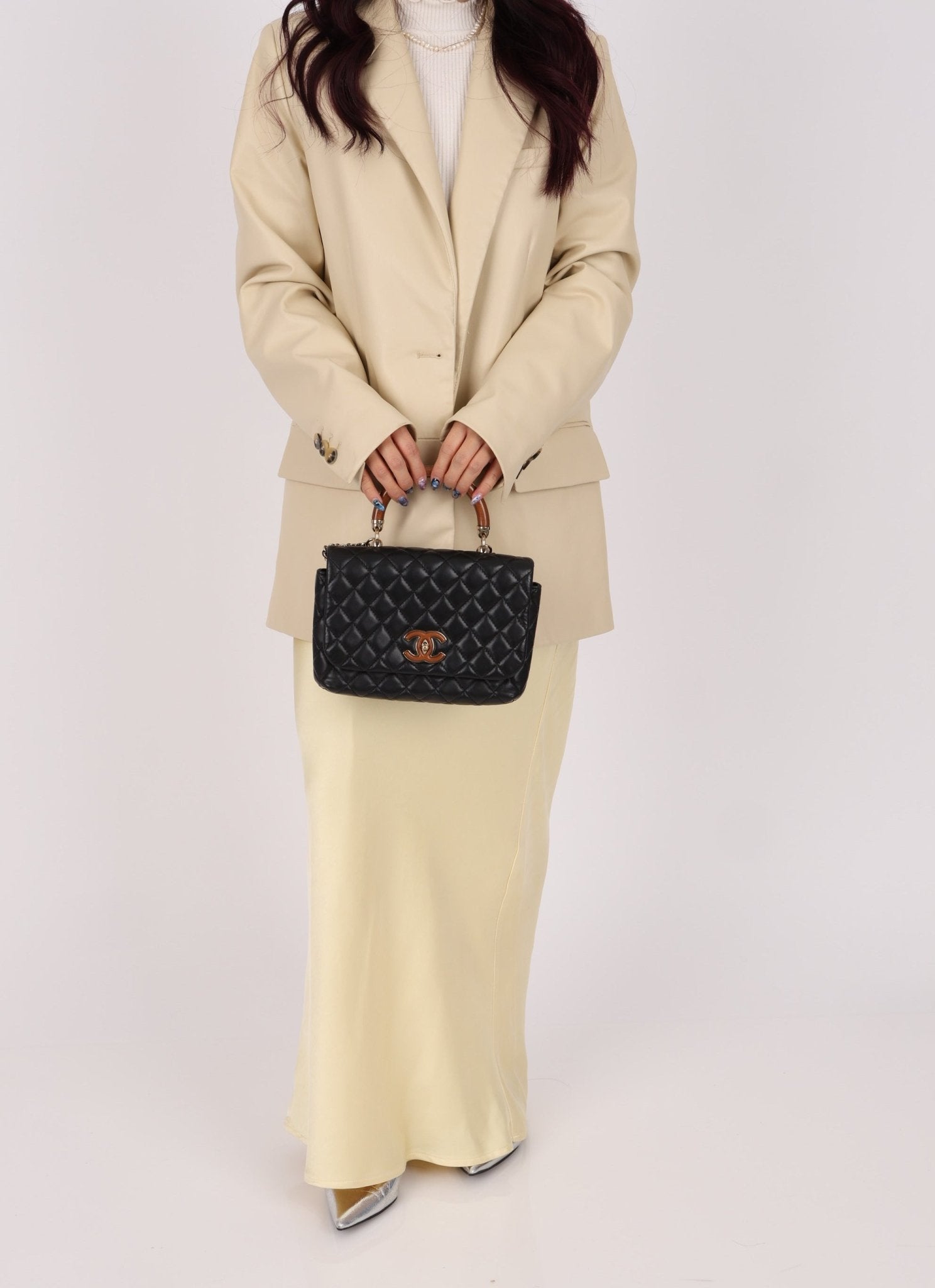 Chanel 2018 Wood Enamel Top Handle Bag - FashioNica