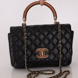 Chanel 2018 Wood Enamel Top Handle Bag - FashioNica