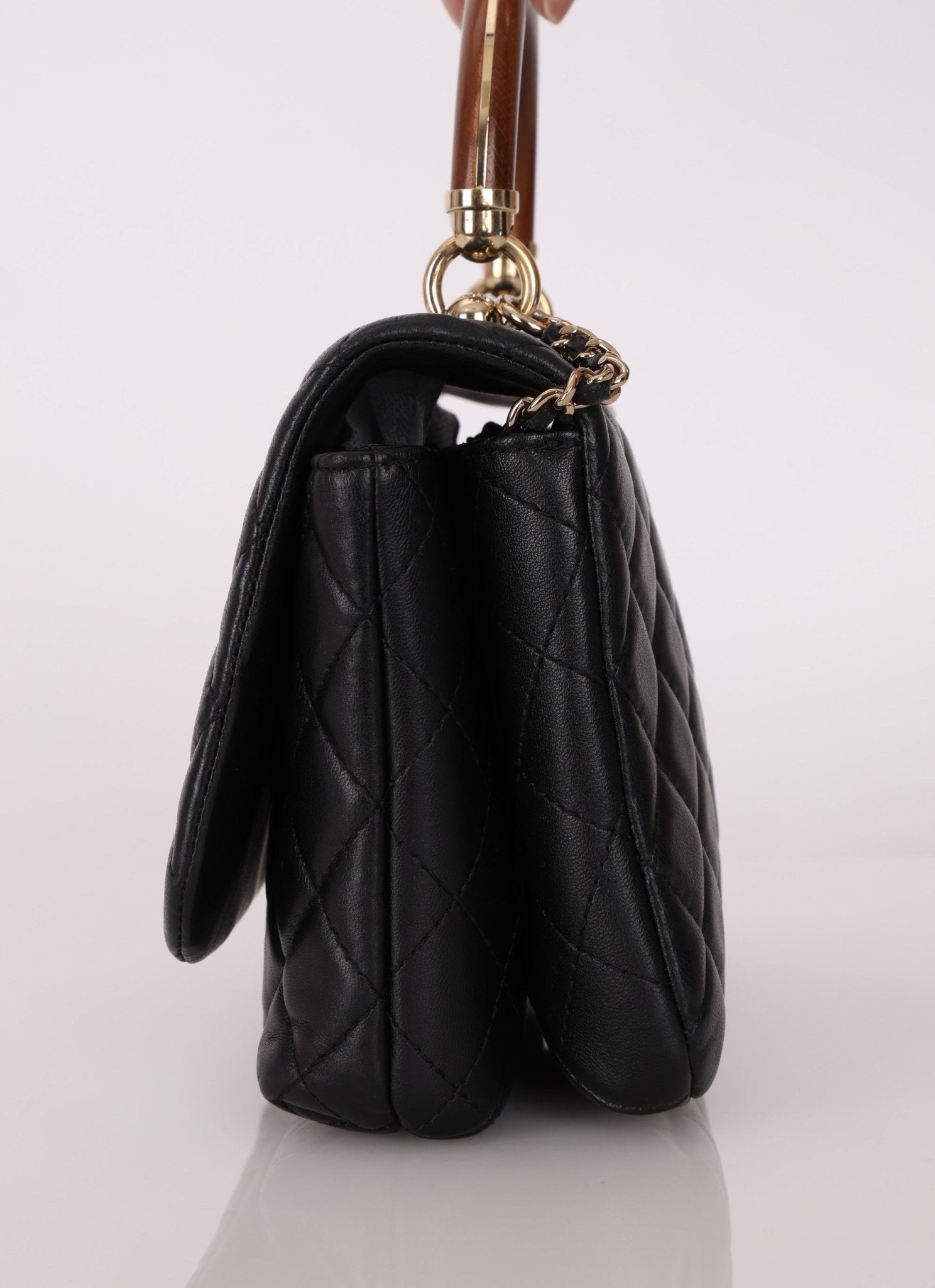 Chanel 2018 Wood Enamel Top Handle Bag - FashioNica