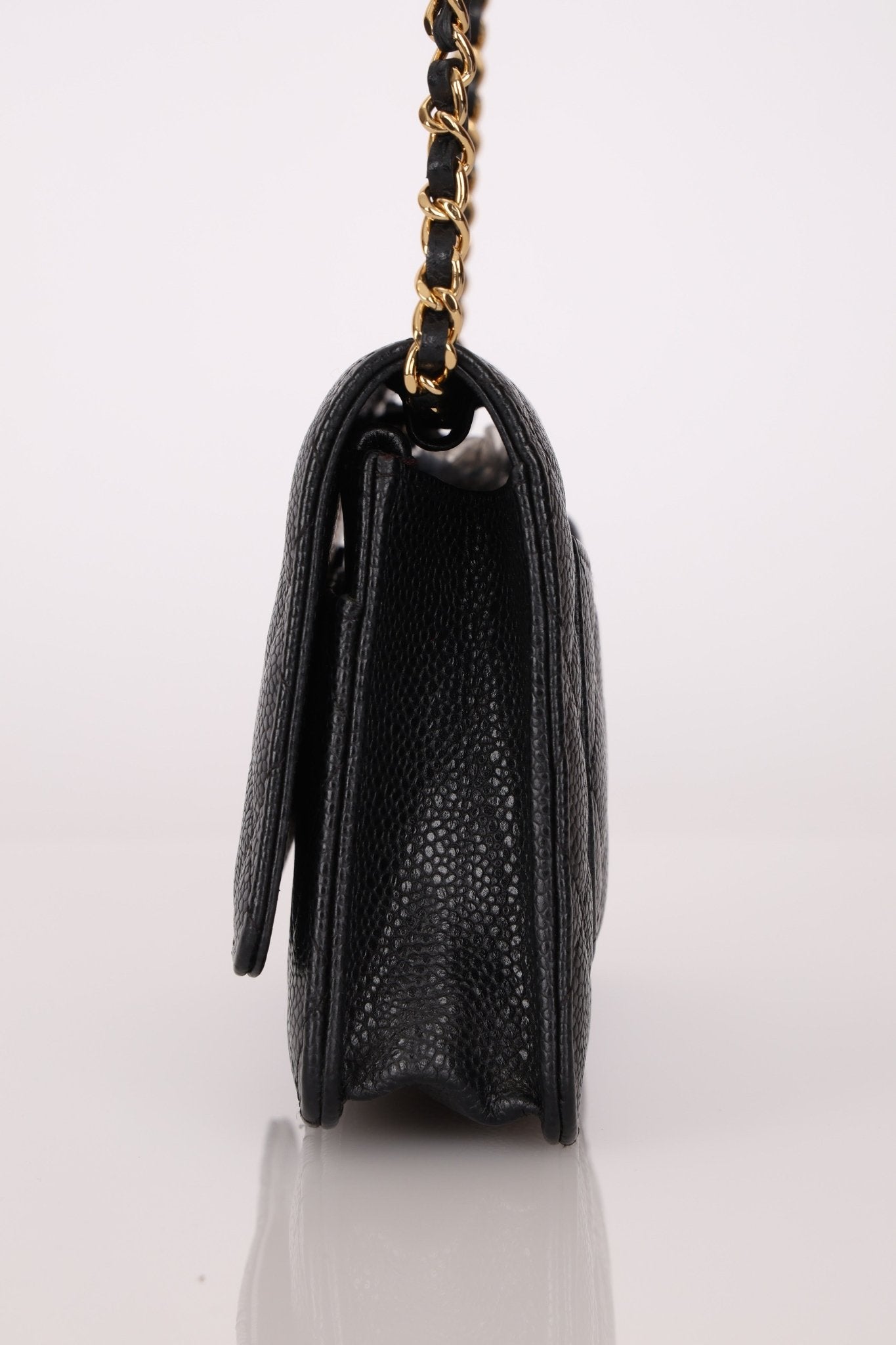 Chanel 2019 Black Caviar Wallet on Chain - FashioNica