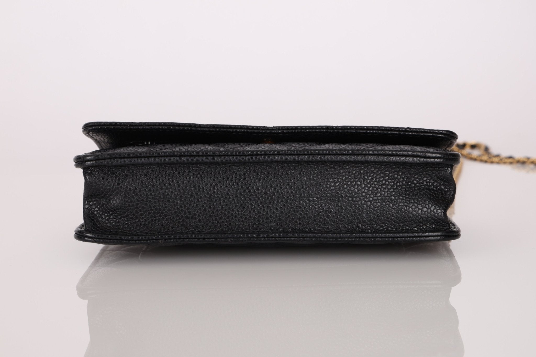 Chanel 2019 Black Caviar Wallet on Chain - FashioNica