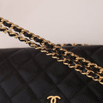 Chanel 2019 Black Caviar Wallet on Chain - FashioNica