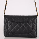 Chanel 2019 Black Caviar Wallet on Chain - FashioNica