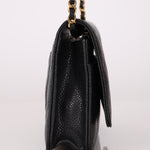 Chanel 2019 Black Caviar Wallet on Chain - FashioNica