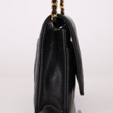 Chanel 2019 Black Caviar Wallet on Chain - FashioNica