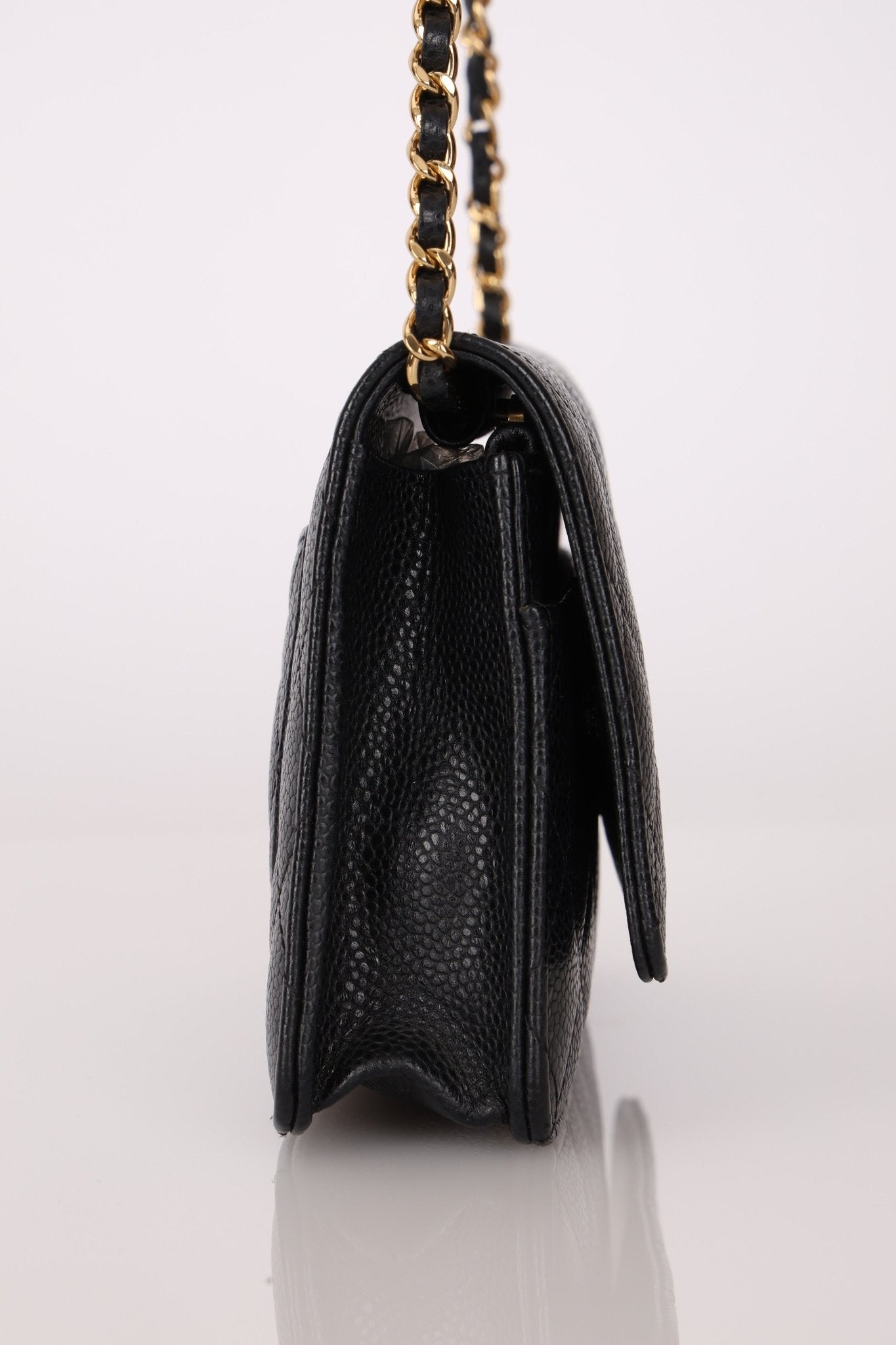 Chanel 2019 Black Caviar Wallet on Chain - FashioNica