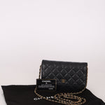 Chanel 2019 Black Caviar Wallet on Chain - FashioNica