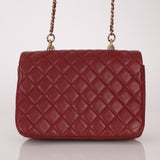 Chanel 2019 Bordeaux Knock On Wood Coco Handle Flap - FashioNica