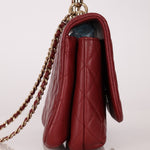 Chanel 2019 Bordeaux Knock On Wood Coco Handle Flap - FashioNica