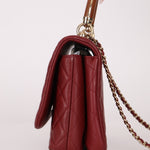 Chanel 2019 Bordeaux Knock On Wood Coco Handle Flap - FashioNica