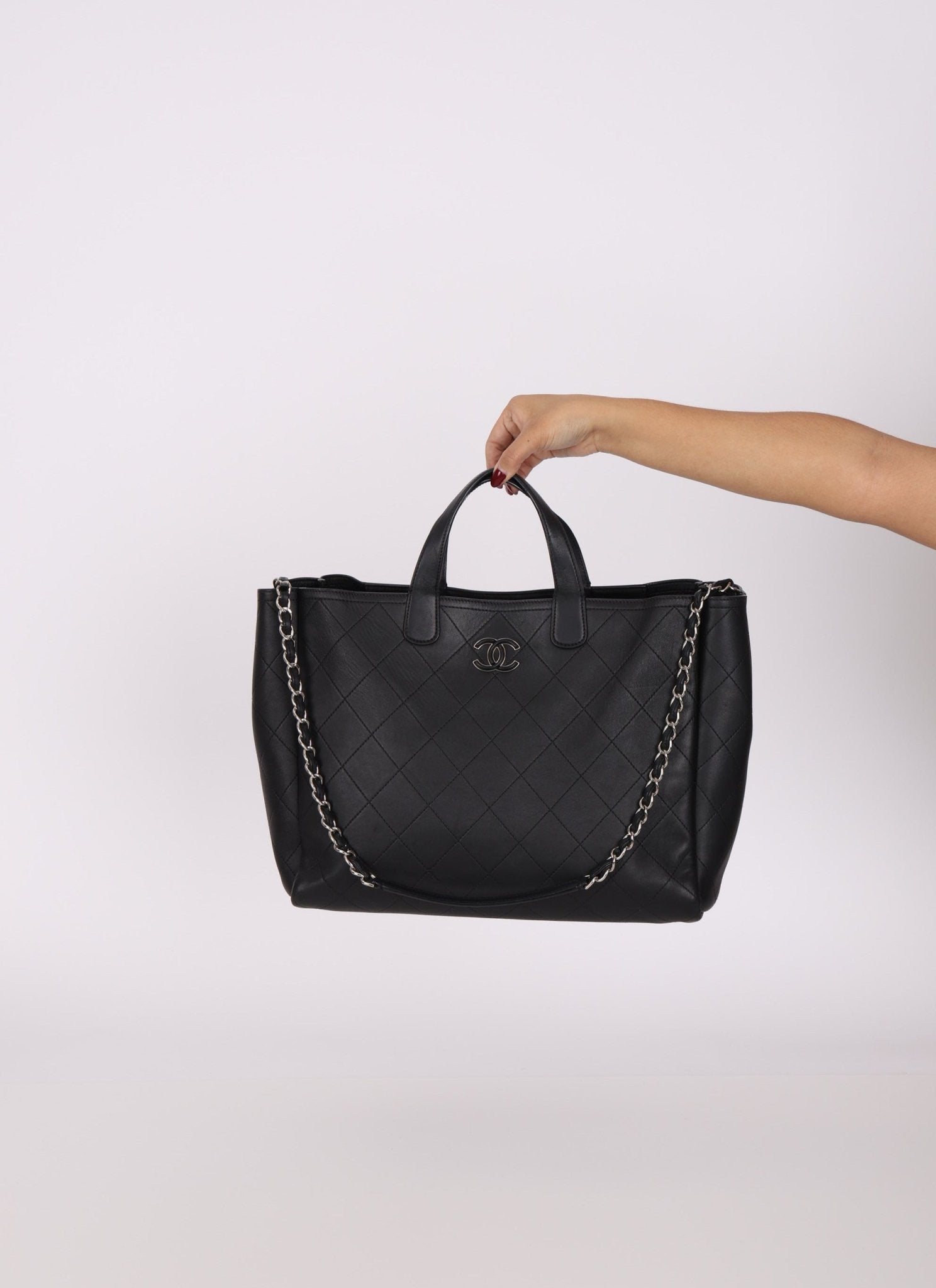 Chanel 2019 Bullskin Chain Shopper Tote - FashioNica