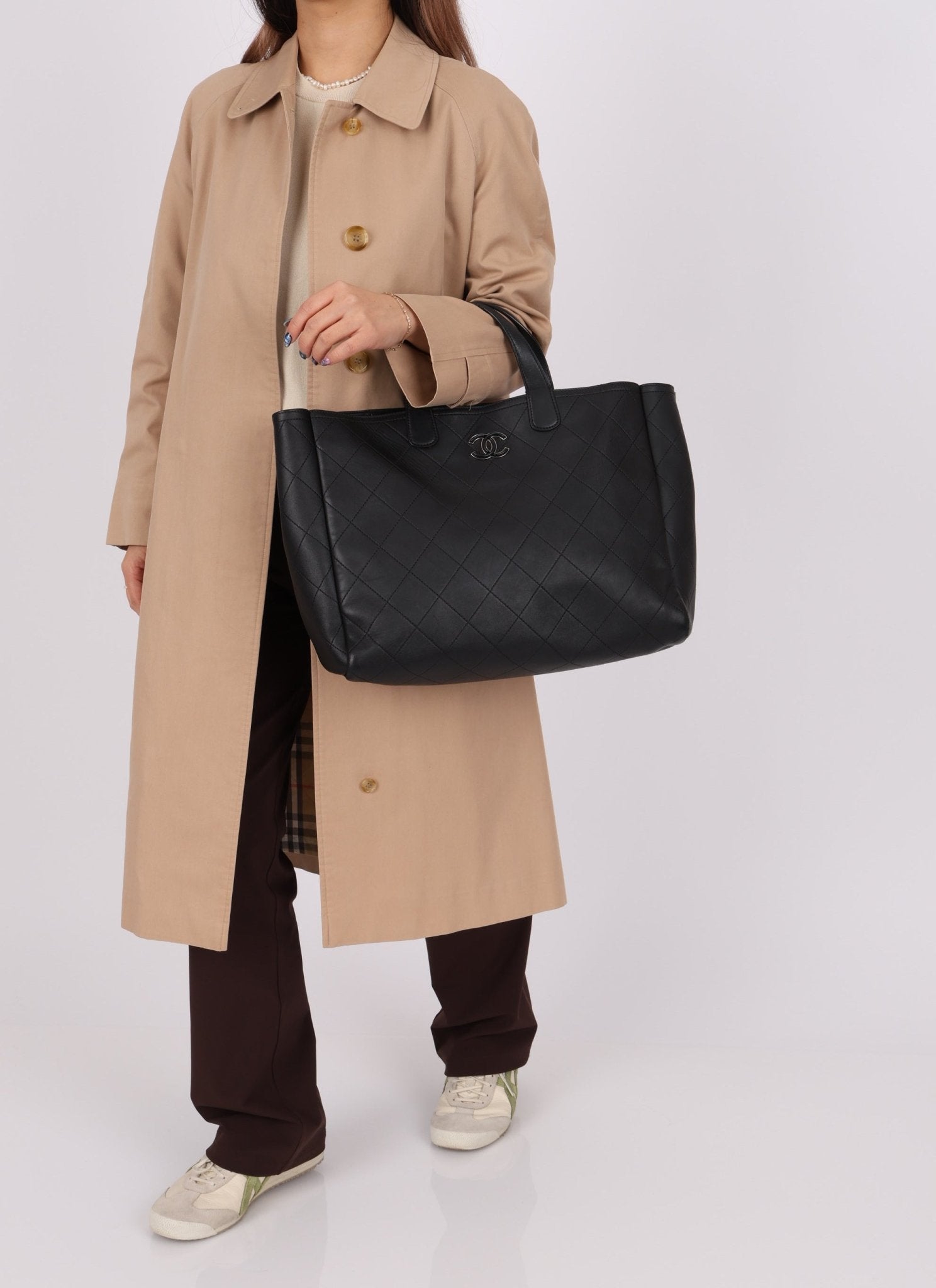 Chanel 2019 Bullskin Chain Shopper Tote - FashioNica