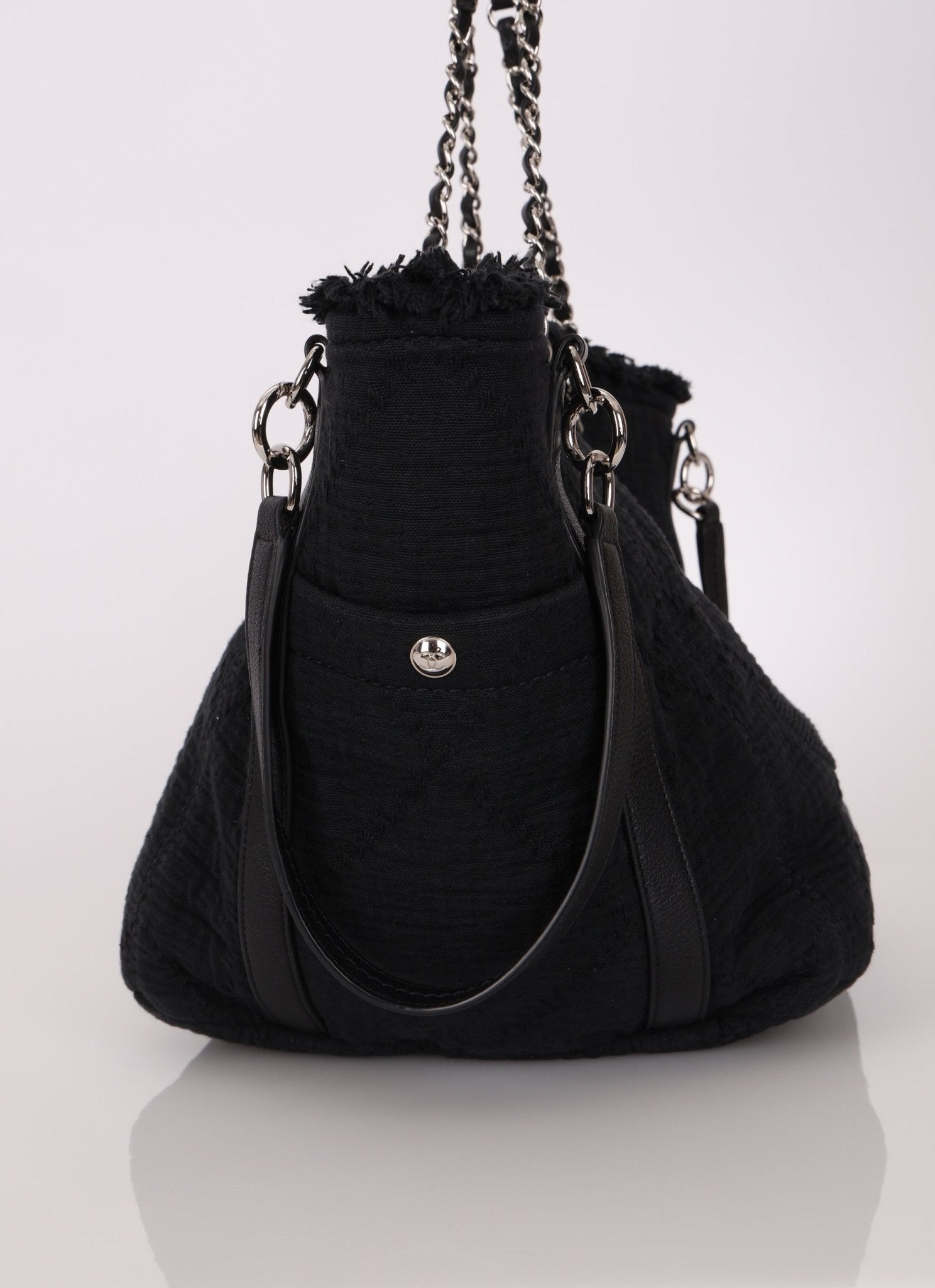 Chanel 2019 Canvas Double Face Deauville Small Shopping Tote Bag - FashioNica