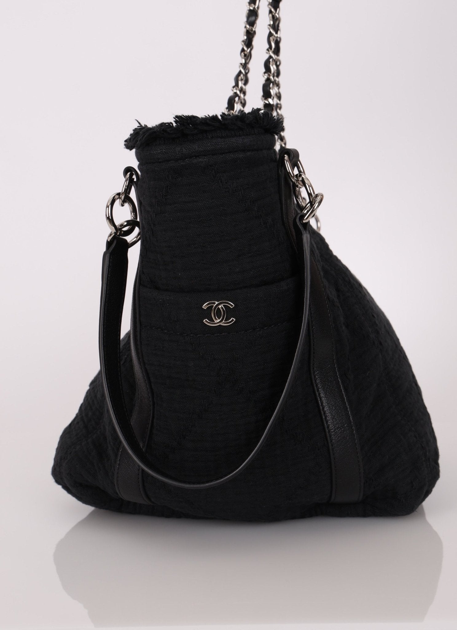 Chanel 2019 Canvas Double Face Deauville Small Shopping Tote Bag - FashioNica