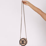 Chanel 2019 Caviar Filigree Round Crossbody - FashioNica