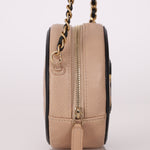 Chanel 2019 Caviar Filigree Round Crossbody - FashioNica