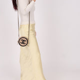 Chanel 2019 Caviar Filigree Round Crossbody - FashioNica