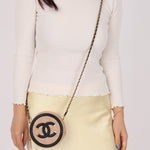 Chanel 2019 Caviar Filigree Round Crossbody - FashioNica
