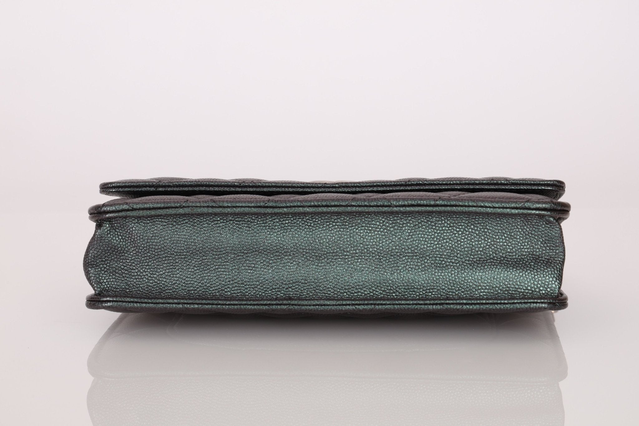 Chanel 2019 Caviar Iridescent Wallet on Chain GHW - FashioNica