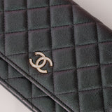 Chanel 2019 Caviar Iridescent Wallet on Chain GHW - FashioNica