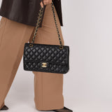 Chanel 2019 Caviar Medium Classic Double Flap GHW - FashioNica