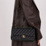 Chanel 2019 Caviar Medium Classic Double Flap GHW - FashioNica