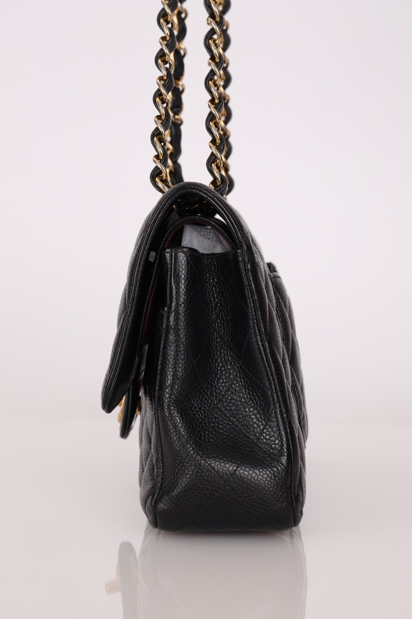 Chanel 2019 Caviar Medium Classic Double Flap GHW - FashioNica