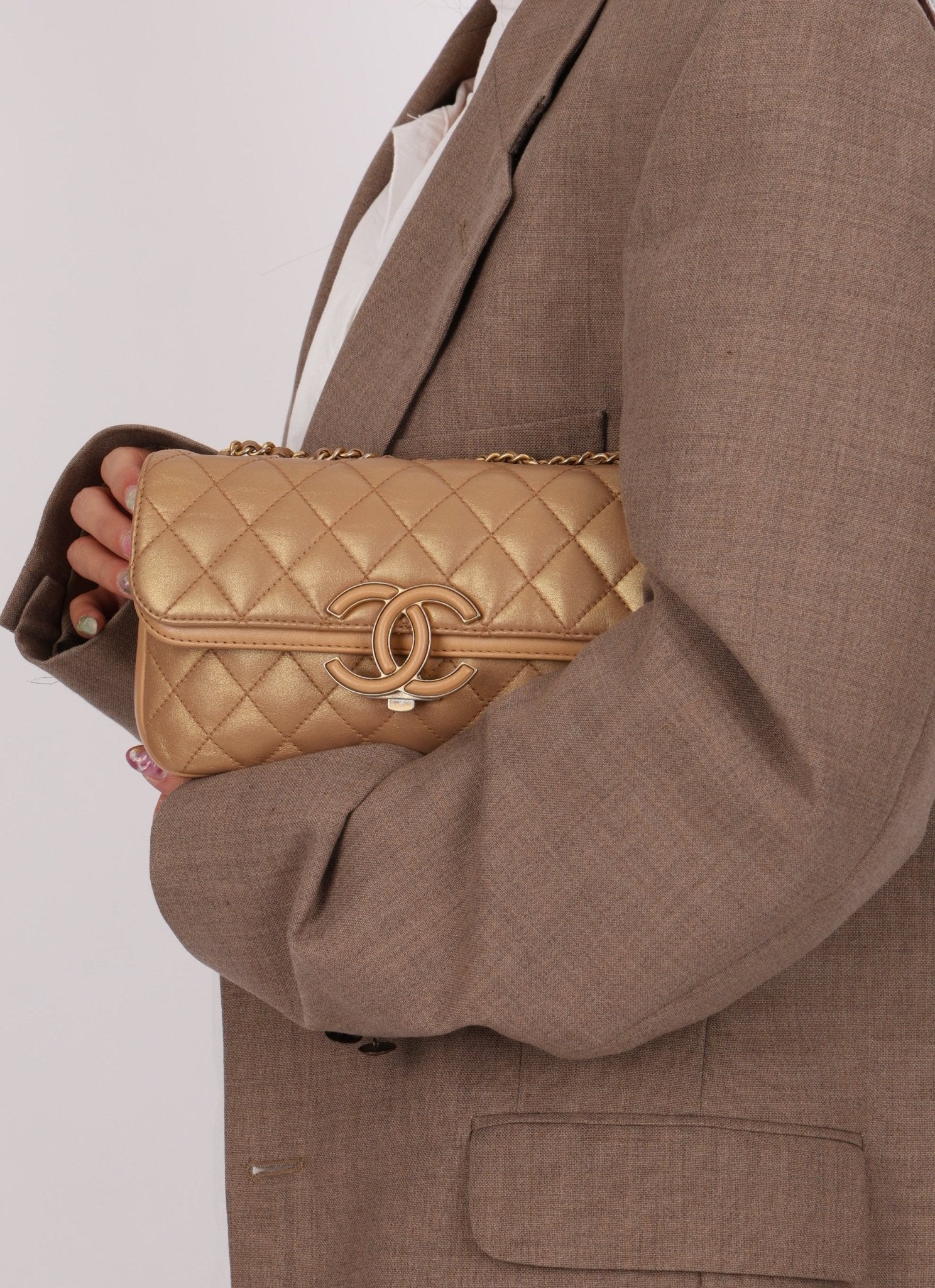 Chanel 2019 Chanel Iridescent CC Chic Small Flap Bag - FashioNica