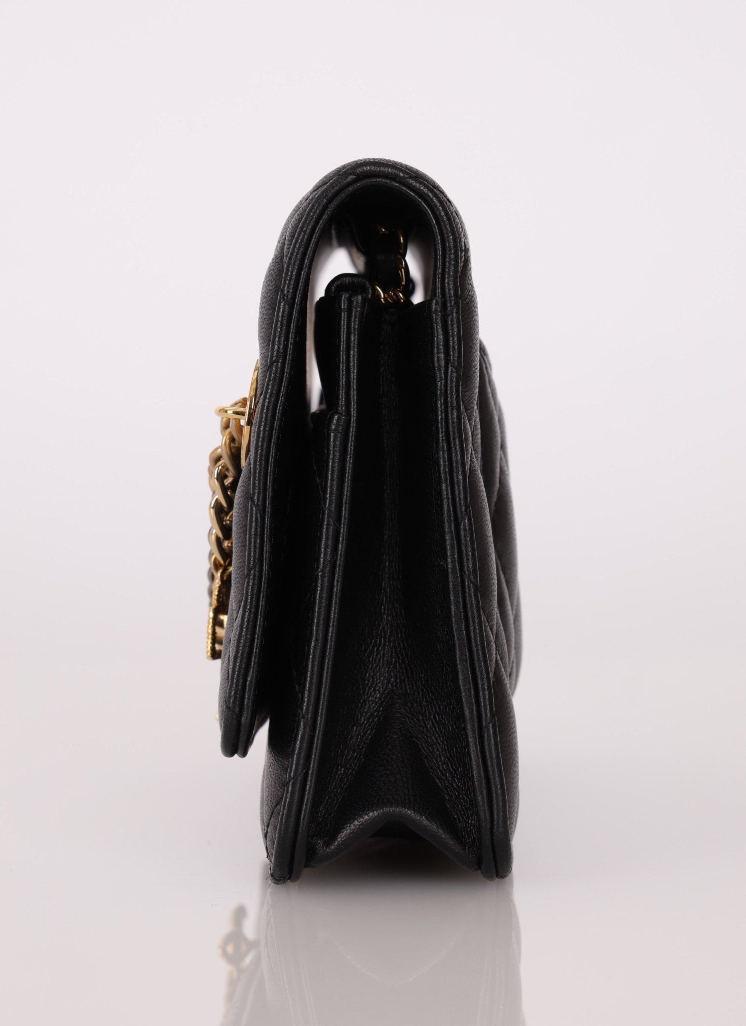 Chanel 2019 Egyptian Amulet Lambskin Charms Wallet on Chain - FashioNica