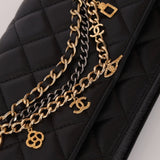 Chanel 2019 Egyptian Amulet Lambskin Charms Wallet on Chain - FashioNica