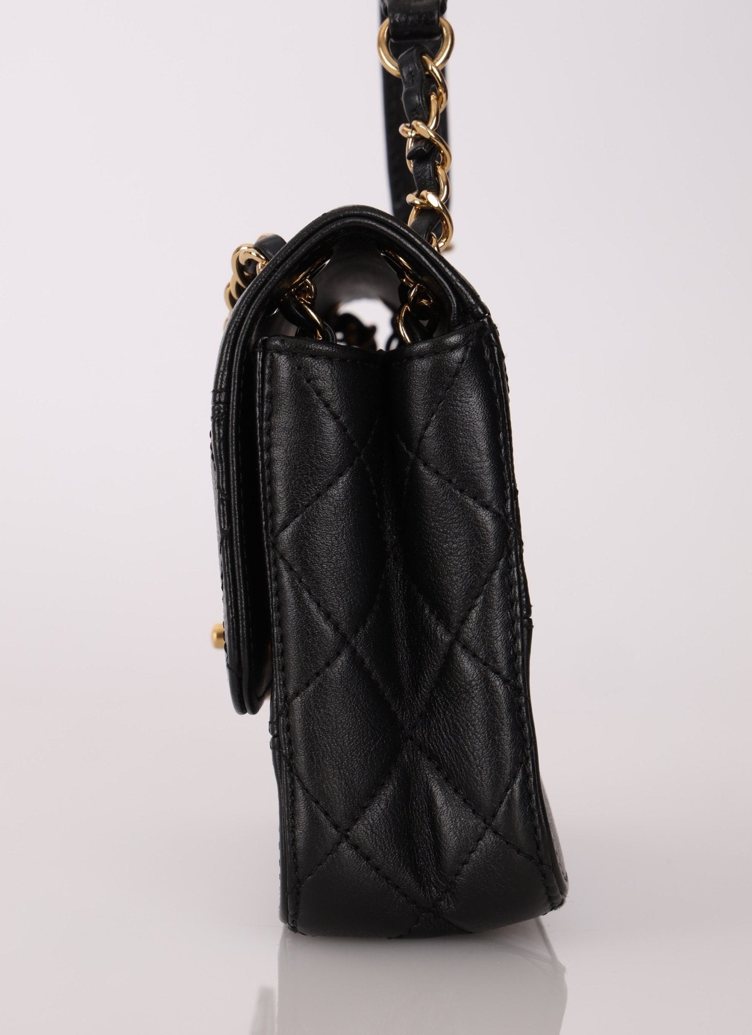 Chanel 2019 Lambskin and Caviar Square Flap - FashioNica