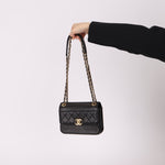 Chanel 2019 Lambskin and Caviar Square Flap - FashioNica